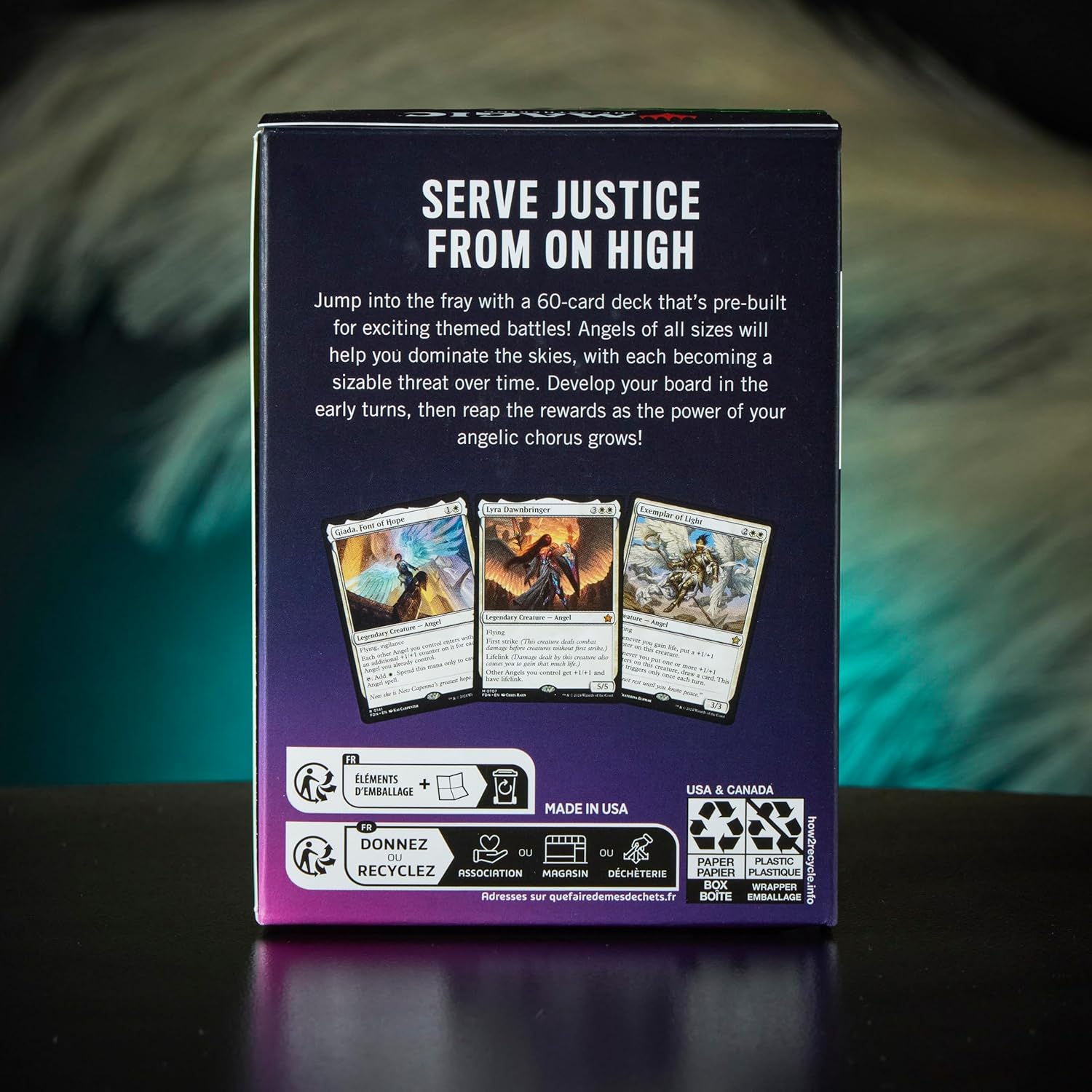 Vista trasera Mazo Temático Ángeles Lorwyn Eclipsed MTG - HITTO TCG