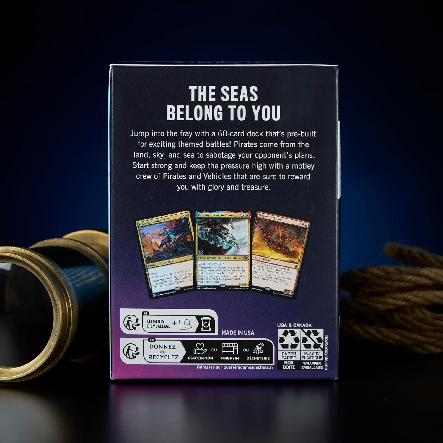 Vista trasera Mazo Temático Piratas Lorwyn Eclipsed MTG - HITTO TCG